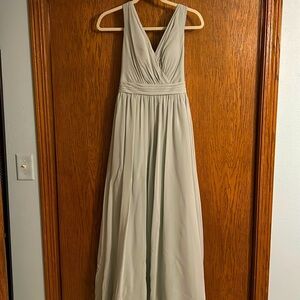 Prom/wedding gown worn 1x & has been dry cleaned sea foam green or sage color